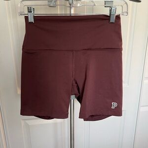 Victoria Secret Sport Maroon Biker Shorts Size Small NWOT